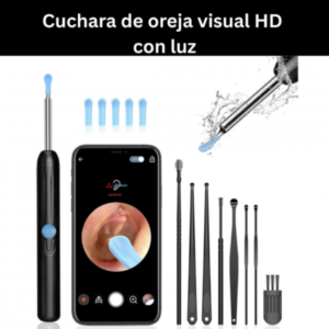 Cuchara Visual HD con Luz Para Oídos